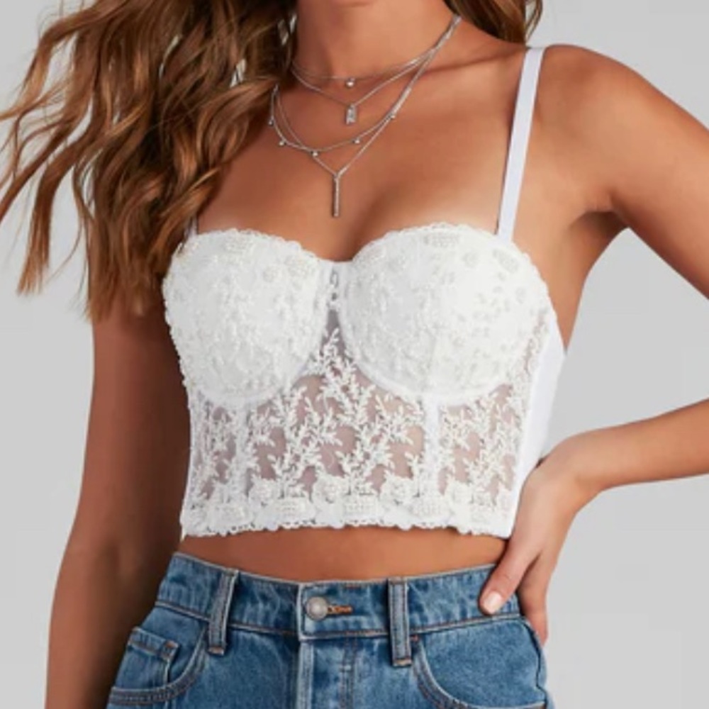Pearl Hand Beaded Bustier